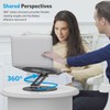 OMOTON Adjustable Laptop Stand with 360 Rotating Base, Ergonomic Laptop