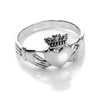 Sterling Silver Polished Celtic Claddagh Ring Size - L (J - U Available)