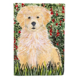 Caroline's Treasures SS8857GF Golden Retriever Garden Flag Mailbox Flag Decorative Yard Flag Banner Outside Patio Artwork Yard Flower Beds, Garden Size, Multicolor