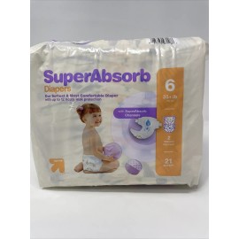 Up & Up Disposable Diapers Small Pack - Size 6 - 21ct