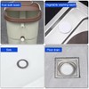 24 PCS Bathtub Jet Covers, 6 Sizes Silicone Hole Plug,