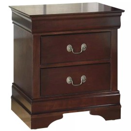 Ashley Furniture Signature Design by Ashley Alisdair 2-Drawer Nightstand in Dark Brown