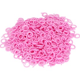 Agatige Marcadores de Punto de Ganchillo, Aguja de Ganchillo, Contador de Clip de Aguja de Aguja Tejida Marca de posición de Tejido de Aguja, Paquete de 500 marcadores de Punto de plástico