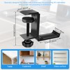 YMKWZ 1PCS Headphone Stand Hanger Holder, Foldable Aluminum Desk Headphone,