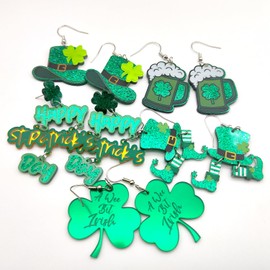 Clispiy Festival Acrylic Dangle Earrings For Women Earring Set Decorative Jewelry