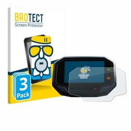 BROTECT Anti-Glare Protective Glass for Kawasaki Ninja 650 / 1000SX 2020+ (Pack of 3) Protective Film Tempered Glass Matt [Scratch-Resistant 9H, Anti-Reflection]