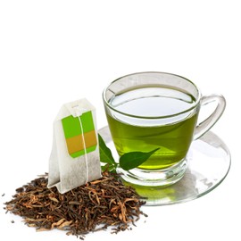 Afghani green tea 100 pockets 400 grams, add one pocket on Glass hot water keep 2 minutes after Drink (Medium, Green tea 100 pockets) چای سبز افغانی