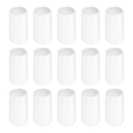 Rebower 20 Pack Screw Thread Protector Cover Rubber End Caps, [for Screw, Bolt, Rod End Cap] - 1/2"(12mm) ID/White