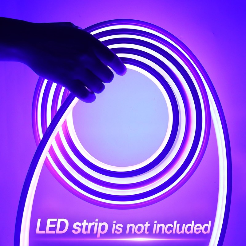 Silicone LED Channel System, 16.4FT Flexible LED Strip Light Cover,