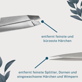 Remos Tweezers Set of 2 with Eyebrow and Chip Tweezers in Satin