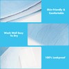 Bunlitent Washable Underpads, 36"x38", 4 Pack, Blue, Incontinence Bed Pads