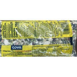Goya Dry 16 BEAN SOUP MIX 16 oz Bag - No 1 Grade