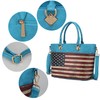 MKF Collection USA Tote Crossbody Bag for Women, American Flag