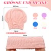 Scettar 4 Stück Mikrofaser Handtuch Haare Turban, Trockenhauben Für Haare