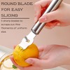 Zitronen Zester Schäler,Zestenreißer,Zitronen Schäler,Zestenschneider,Edelstahl Zitrone Peeler Reibe,Ziseliermesser,Professioneller Zitronen Zester,mit Kanalmesser