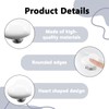 4PCS Toilet Flush Button White Toilet Heart Button Flush Heart