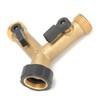 G3/4 Female Thread Connector Brass Ball Valve Hose 3‑Way Connector