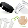 20pcs 16 oz Plastic Jars with Lids, Food Grade Round