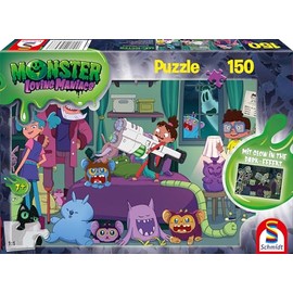 Schmidt Spiele 56477 Monster Loving Maniacs, BO as Monster Hunter, 150 Pieces, Children's Puzzle, Colourful