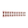 Dulyork 24Pcs Press On Nails Short Fake Nails Square Nails