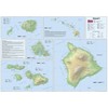 Hawaii Physical State Map - 23.3 x 16.5 Inches -