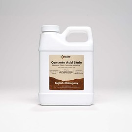 Concrete Acid Stain Interior Concrete English Mahogany (Rich Brown Color) 16oz