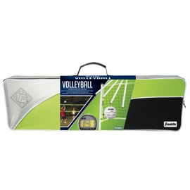Franklin Sports Volleyball Set - Beach and Backyard Volleyball Net Set - Portable Volleyball Net and Ball Set with Poles and Ground Stakes - Advanced