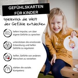 HANNIline® Feeling Cards for Toddlers Between 2-7 Years - Discover Emotions Together