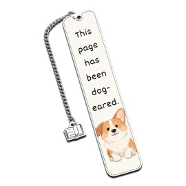 Book Marks for Reading Women, Dog Lovers Gifts for Women Men, Corgi Gifts for Corgi Lovers, Cute Dog Bookmarks Book Club Gifts for Readers, Dog Owner Dog Mom Gifts for Women (Corgi Bookmark)