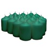 Green Pine Scented Votive Candles - 15 Hour Long Burn