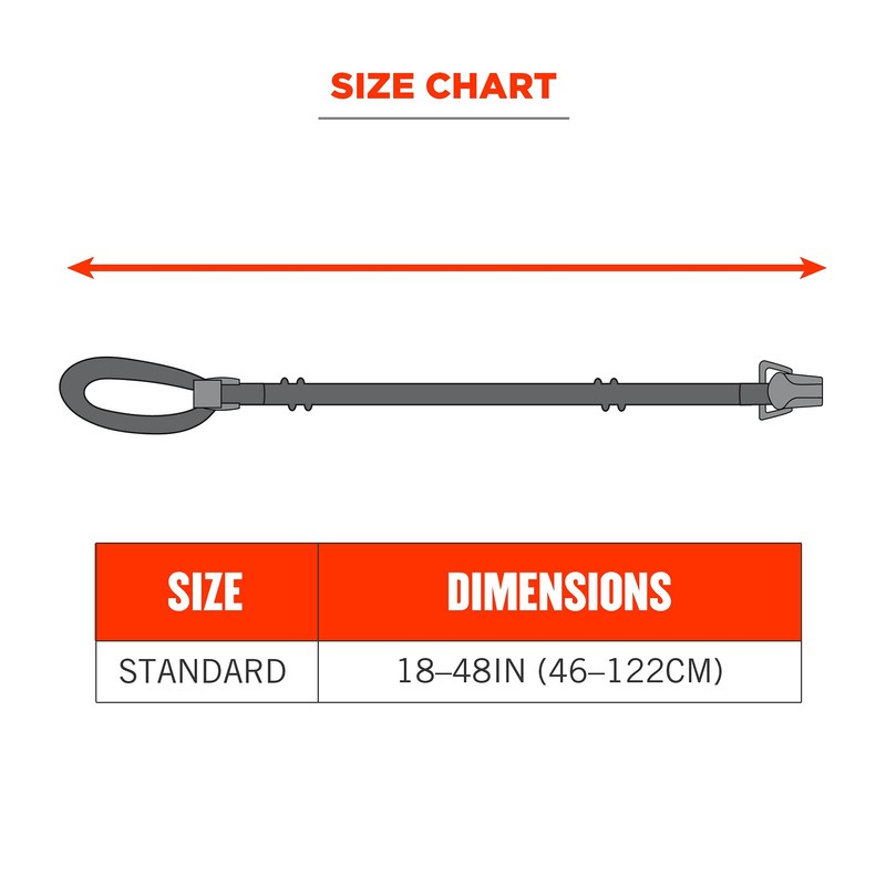 Lanyard with Clamp End, Easily Attaches to Hard Hat, Tools,