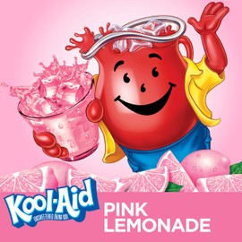 Kool-Aid Pink Lemonade Flavored Unsweetened Caffeine Free Powdered Drink Mix (96 Packets)