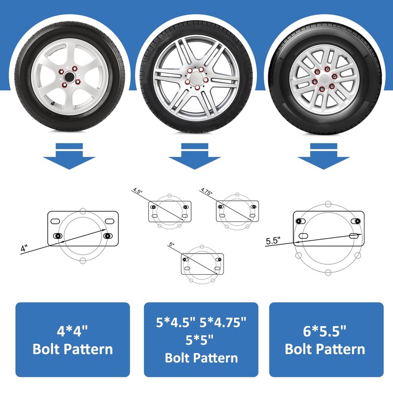 GADFISH Stainless Steel Spare Tire Carrier, Upgrade Spare Tire Mount