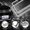MotorFi Motorfi 2 Pack Silver Bling License Plate Frames for