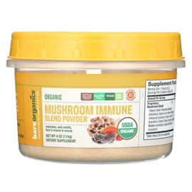 BAREORGANICS Organic Mushroom Immune Blend 4 oz