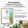 Organic Spirulina 500 Pure Tablets - 2000mg Serving, Cold-Pressed Rich
