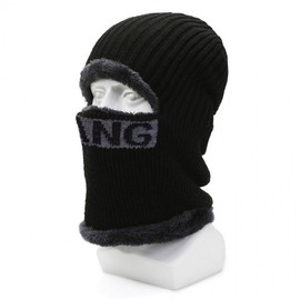 Unisex One-Piece Fleece-Lined Winter Balaclava Face Mask lf1960 Free Size/Gray 10ea