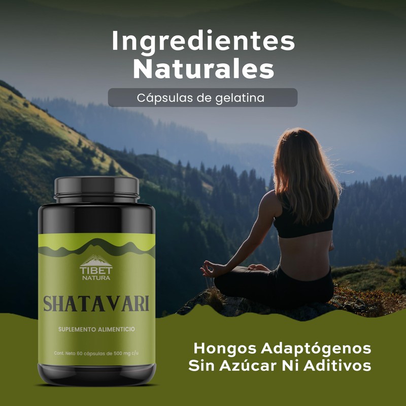 TIBET NATURA - Shatavari - 60 Cápsulas 500 mg c/u