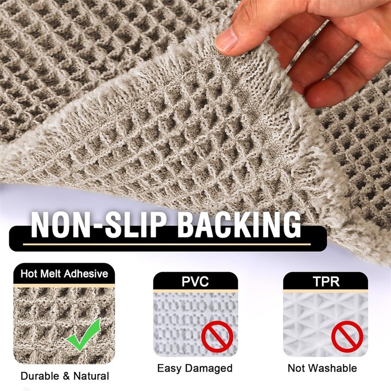 LINGKY Bath Mat Non Slip Anti Mould 60x90 cm -