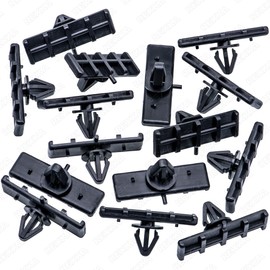 Rexka 15pcs Rocker Panel Ground Effects Moulding Clips for Ford Mustang F4ZZ-6310182-A