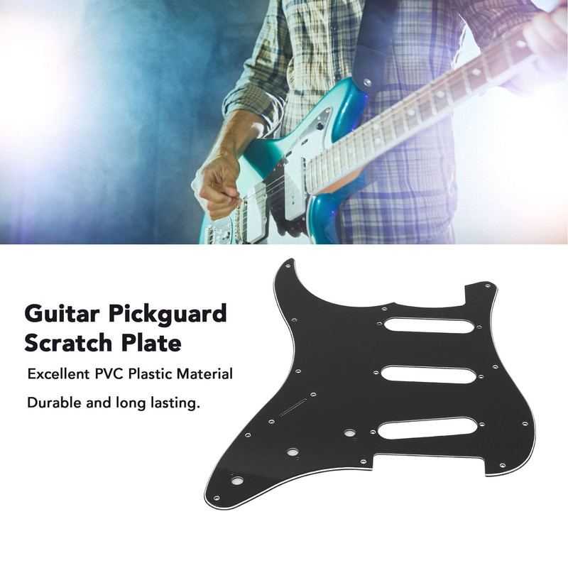 Guitar Pickguard Scratch Plate 11 Holes Left Handed Electric Guitar