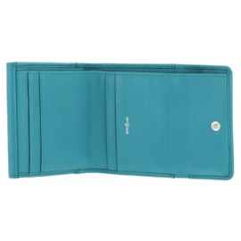Golden Head Madrid RFID Protect Billfold Coin Wallet with Front Flap Snap Closure Turquoise, turquoise