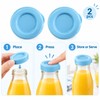 Silicone Bottle Caps for Compatible Glass Milk Bottles – 2-Piece