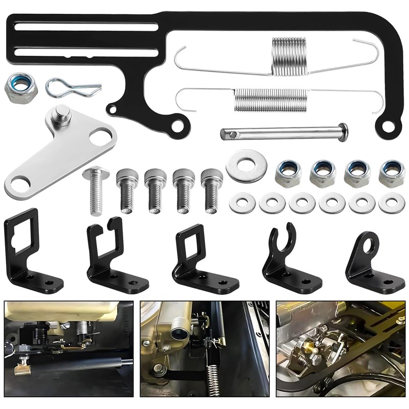 304147 EZ EFI Car Cable Mount Kit, Black Steel Adjustable