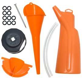 Socpuro Car Oil Change Funnel Oil Funnel Separating Oil Funnel Filter Wrench O-Ring Set Replacement Funnel Oil Fill Funnel Oil Change Tool for Harley Softail Touring