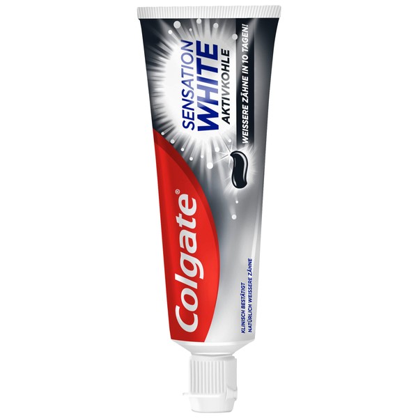Colgate Sensation white activated charcoal toothpaste, 75 ml