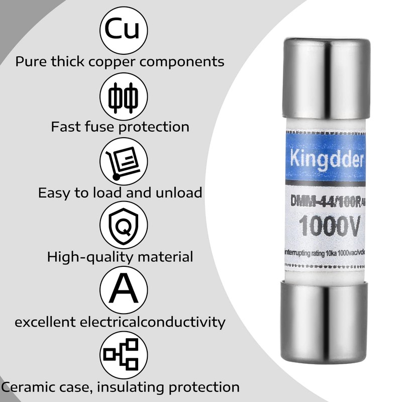 Kingdder Digital Multimeter Fuse DMM-44/100 440MA 1000V DMM Replacement Fast