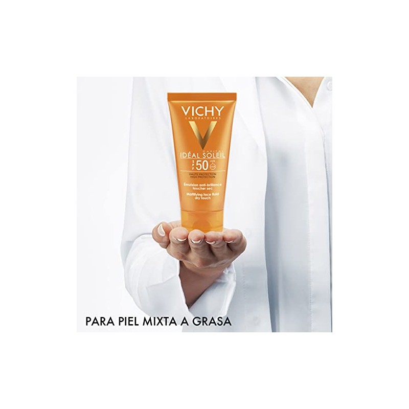 Protector Solar Vichy Ideal Soleil Toque Seco FPS 50 Vichy
