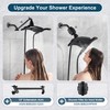BRIGHT SHOWERS Four Spray Settings Shower Head Set Oil Rubbed