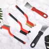 8 Piece Copper Coated Wire Brush Set, Stainless Steel Carbon